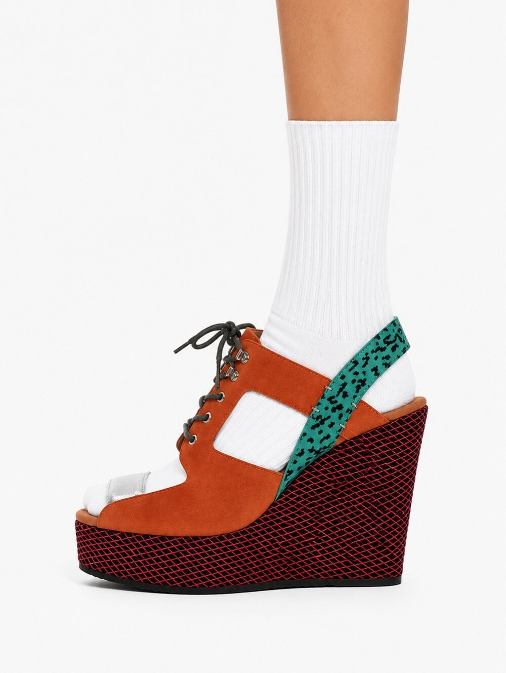 🆕️ Adidas x Opening Ceremony New York Suede Lace-Up Platform Wedge in Tan